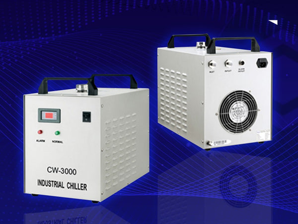 6040 Laser with CW3000 Water Chiller