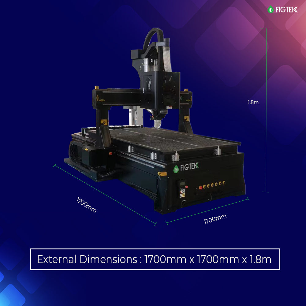 1212 ATC with Vacuum Bed and T Slot Working Table