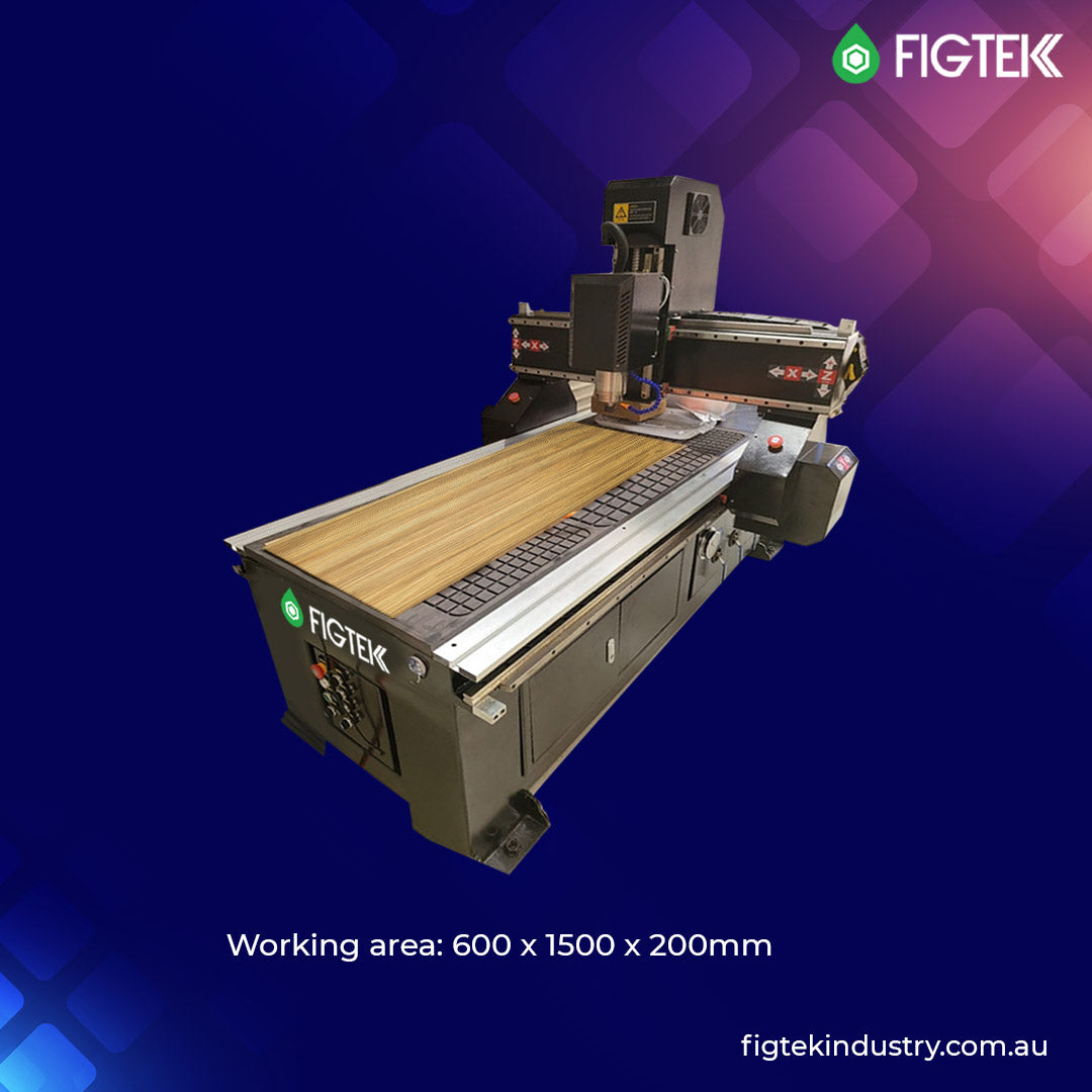 6015 Industrial Router with Vacuum Table and Pump