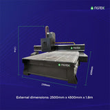 2040 ATC with Vacuum Bed and T-Slot Working Table