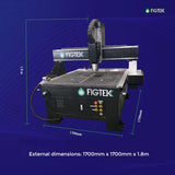 FIGTEK CNC Router 1212 with Vacuum Table