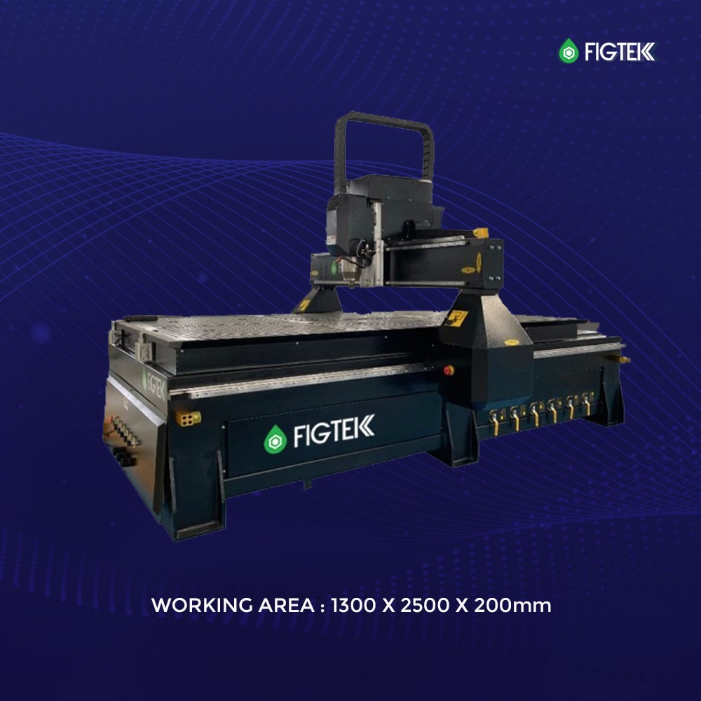Figtek CNC Router 1325 with Vacuum Table and Pump