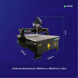 FIGTEK CNC Router 1330 with Vacuum Table and Pump