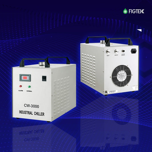 6040 Laser with CW3000 Water Chiller