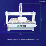 FIGTEK CNC Router 2030 500mm Z Axis